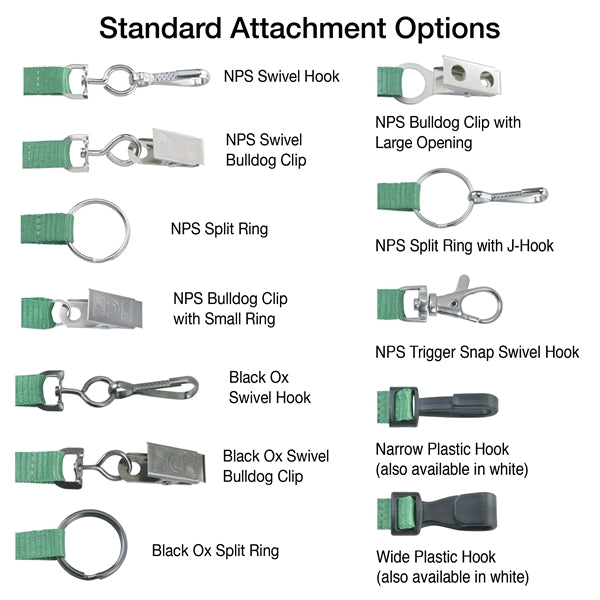 3/4" Adjustable Custom Silkscreen Lanyard