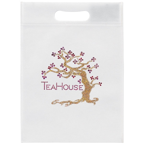10W x 14H - Non-Woven Die Cut Bag - Sparkle