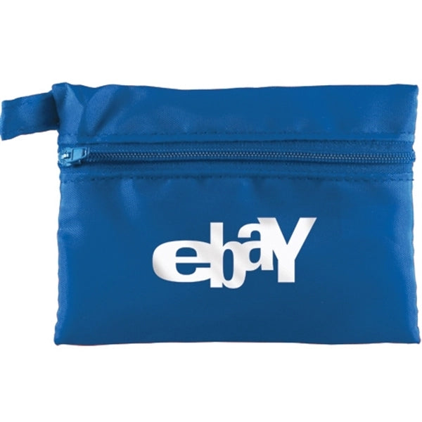 Zippered Bag With Keychain Loop