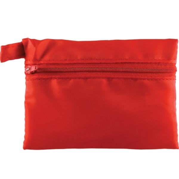 Zippered Bag With Keychain Loop