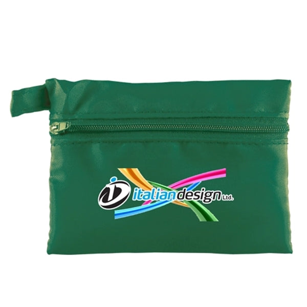 Zippered Bag with keychain loop- Full Color