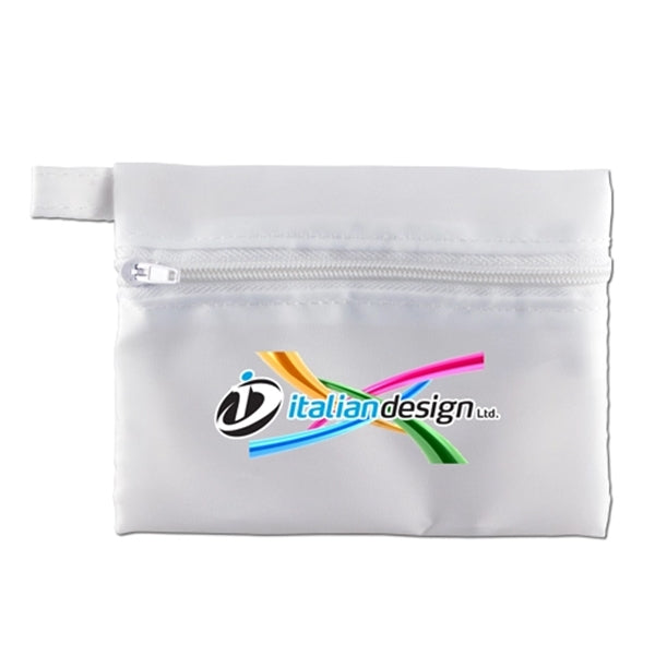 Zippered Bag with keychain loop- Full Color