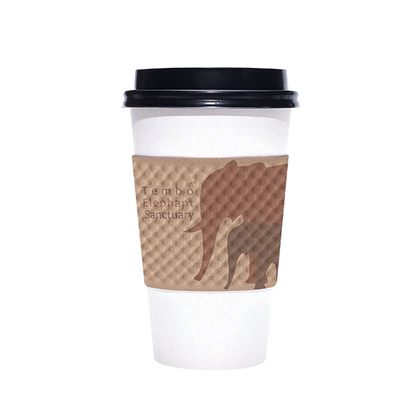 Dimpled Kraft Coffee Sleeve for 12-24 oz. Cups