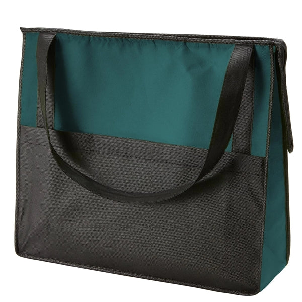 Zipper Tote with Front Pocket