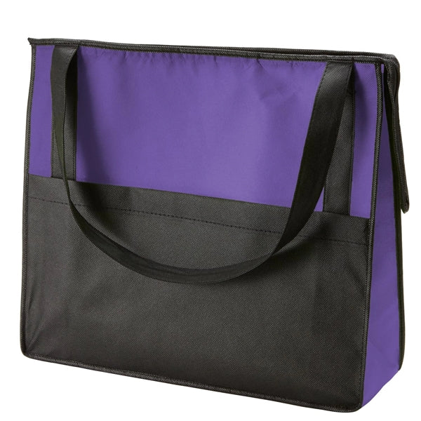 Zipper Tote with Front Pocket
