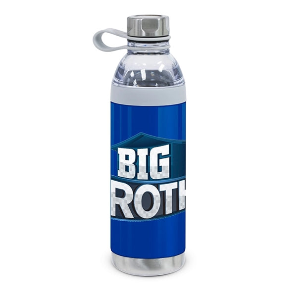 Dual Opening Stainless Steel Water Bottle - 20 Oz.