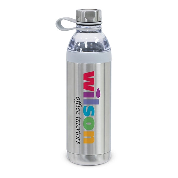 Dual Opening Stainless Steel Water Bottle - 20 Oz.
