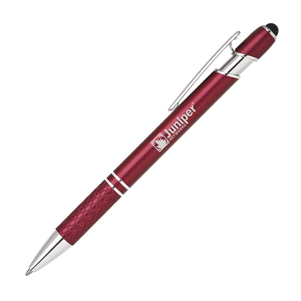 Aluminum ballpoint pen with stylus