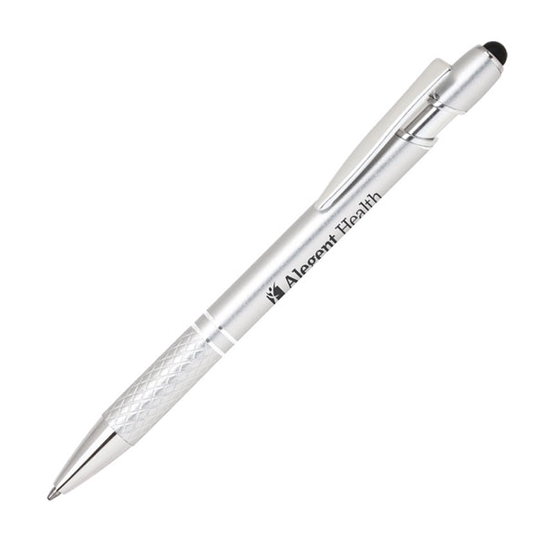 Aluminum ballpoint pen with stylus