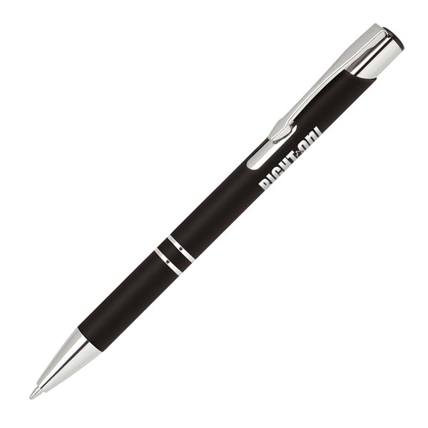 Knight-101 Soft Touch Pens with Chrome Trim