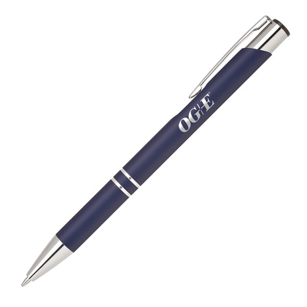 Knight-101 Soft Touch Pens with Chrome Trim