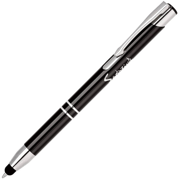 Click action anodized aluminum stylus pen