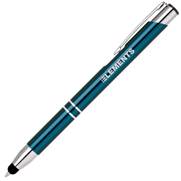 Click action anodized aluminum stylus pen