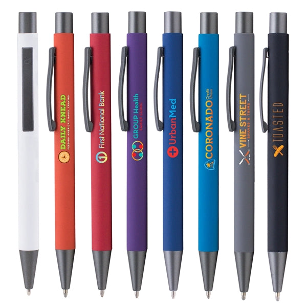 Bowie Softy w/Rubberized Finish - ColorJet - Metal Pen