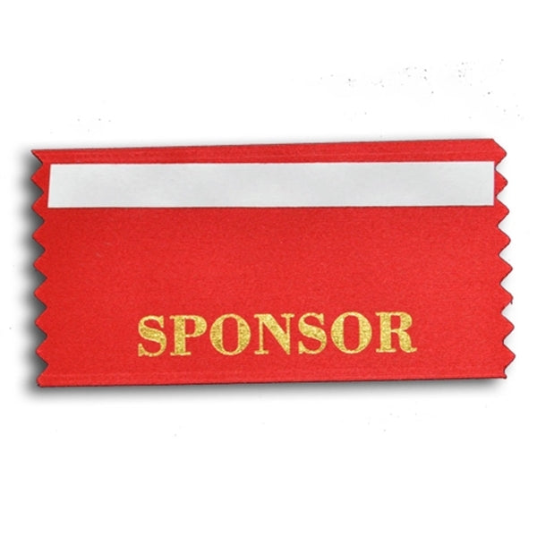 Horizontal badge ribbon