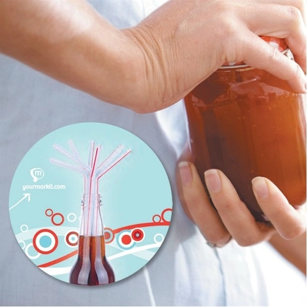 5"Round Rubber Jar Opener (Full color imprint)