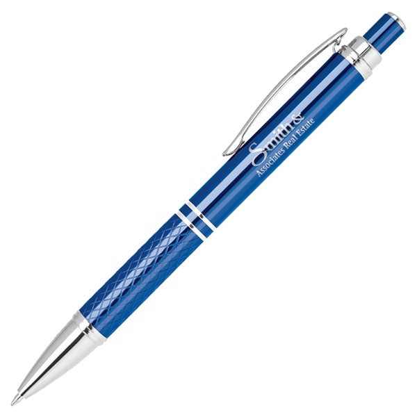Aluminum click action ballpoint pen