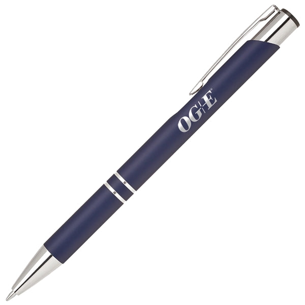 Aluminum click action ballpoint pen