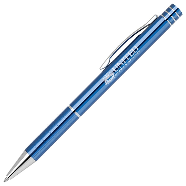 Aluminum click action ballpoint pen