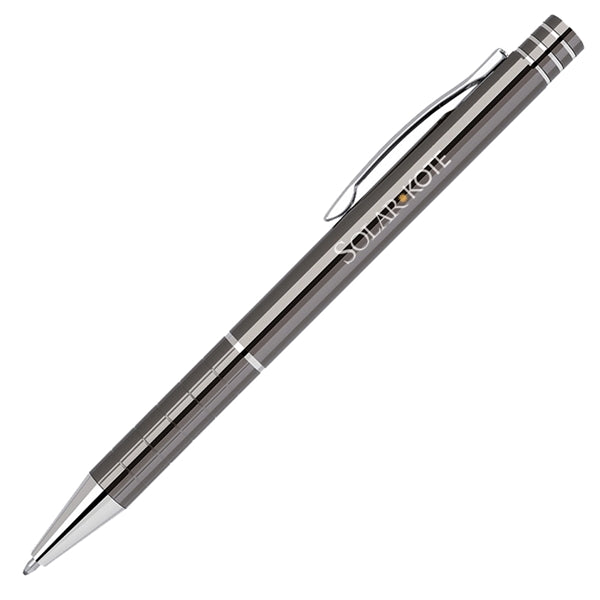 Aluminum click action ballpoint pen