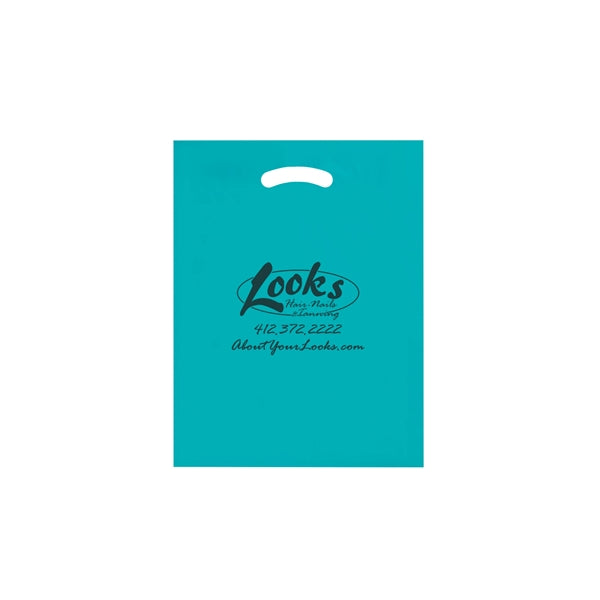 Die Cut Fold-Over Reinforced Plastic Bag - Flexo Ink