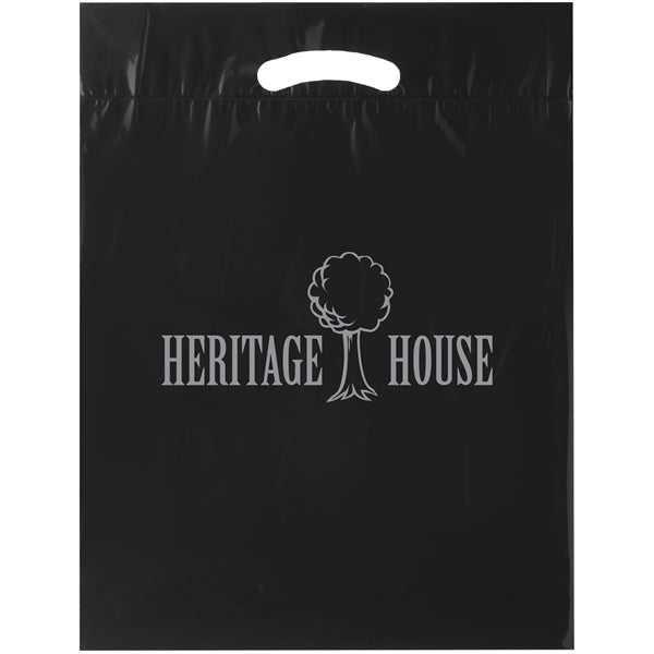 Die Cut Fold-Over Reinforced Plastic Bag - Flexo Ink