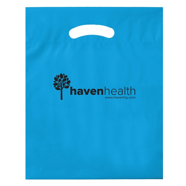 Die Cut Fold-Over Reinforced Plastic Bag - Flexo Ink
