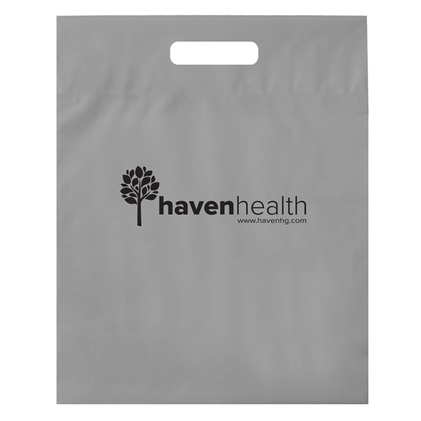 Die Cut Fold-Over Reinforced Plastic Bag - Flexo Ink