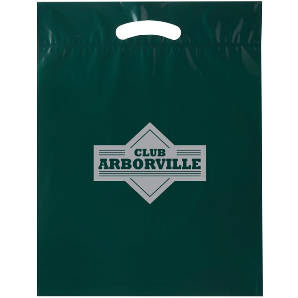 Die Cut Fold-Over Reinforced Plastic Bag - Flexo Ink