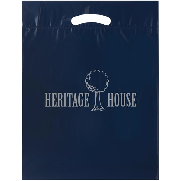 Die Cut Fold-Over Reinforced Plastic Bag - Flexo Ink