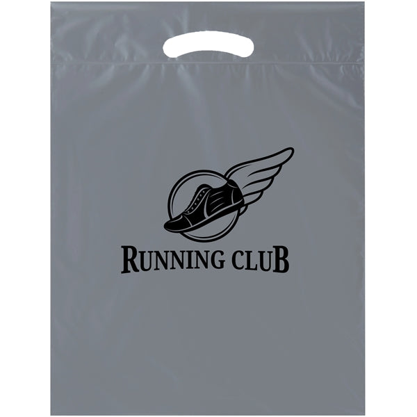 Die Cut Fold-Over Reinforced Plastic Bag - Flexo Ink