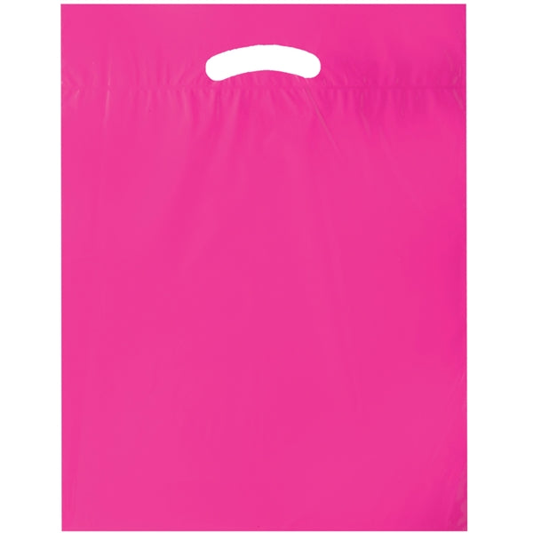 Die Cut Fold-Over Reinforced Plastic Bag - Flexo Ink
