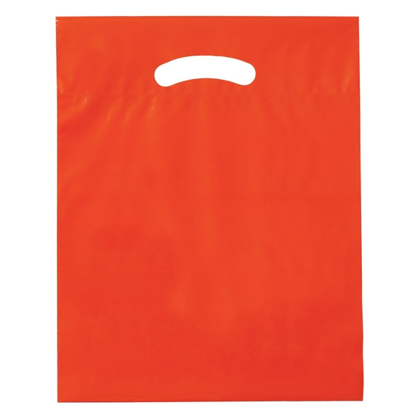 Die Cut Fold-Over Reinforced Plastic Bag - Flexo Ink