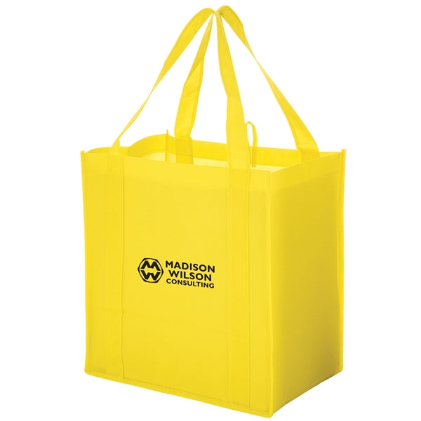 Heavy Duty Non-Woven Grocery Tote Bag - Screen Print