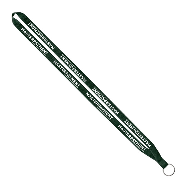 Import Rush 1/2" Polyester Lanyard with Sewn Silver Ring