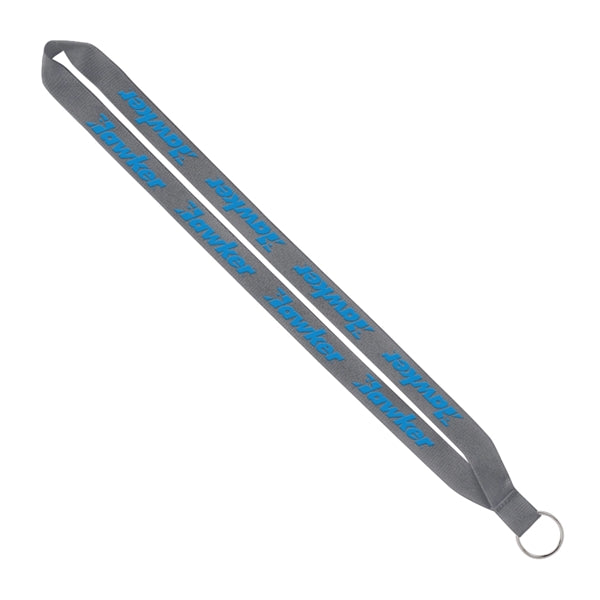 Import Rush 3/4" Polyester Lanyard with Sewn Silver Ring