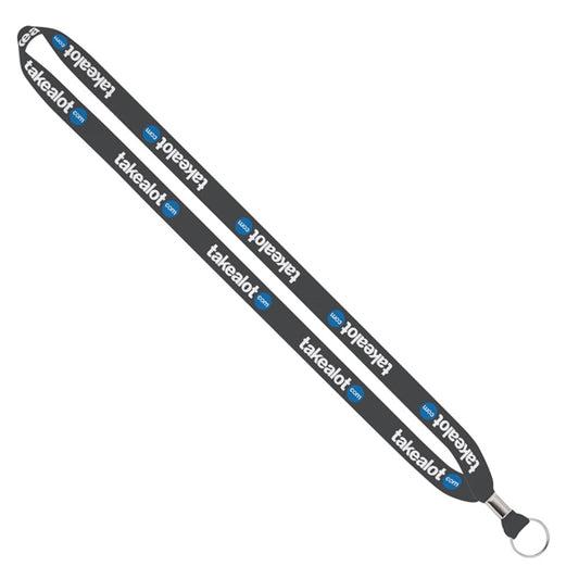Import Rush 5/8" Dye-Sublimated Lanyard with Crimp & Ring