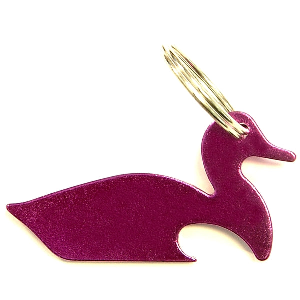 Duck shape bottle opener key chain