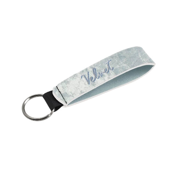 Velvet Neoprene Wrist strap key holder