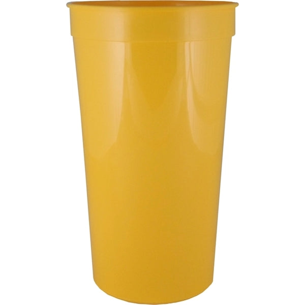 32 oz. Smooth Wall Plastic Stadium Cup