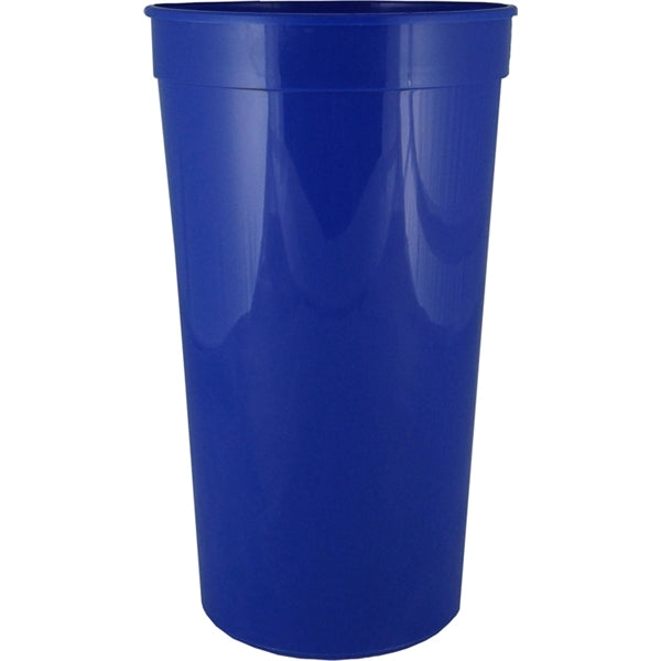 32 oz. Smooth Wall Plastic Stadium Cup