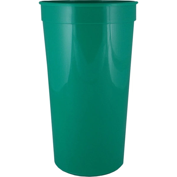 32 oz. Smooth Wall Plastic Stadium Cup