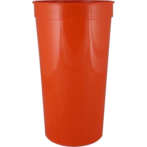 32 oz. Smooth Wall Plastic Stadium Cup