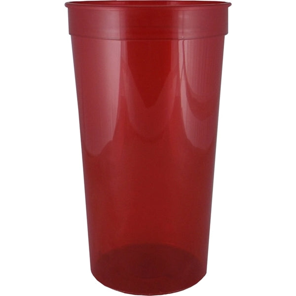 32 oz. Smooth Wall Plastic Stadium Cup
