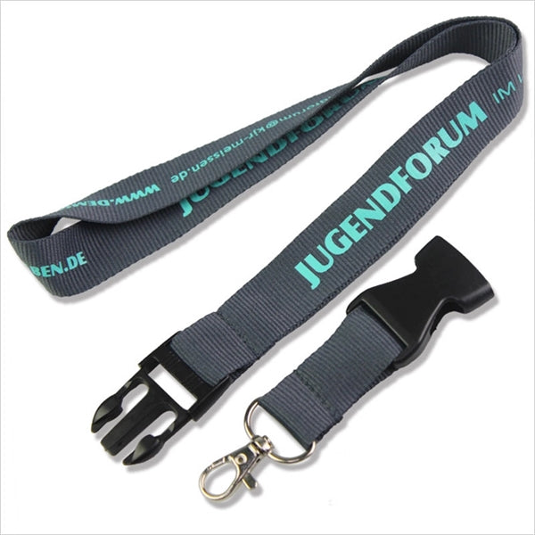 1/2" Polyester Lanyard w/ Detachable Buckle Release