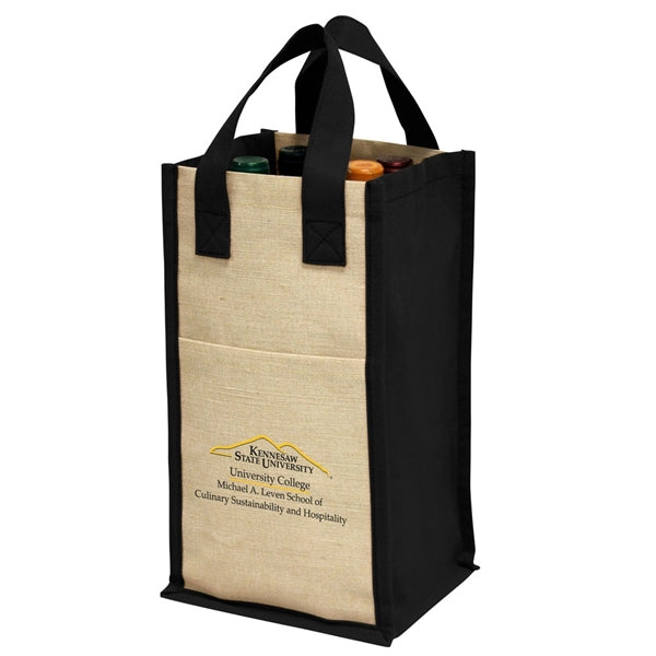 Four-Bottle Wine Tote