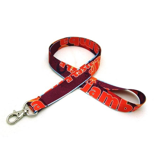 3/4" Digitally Sublimated Lanyard w/ Deluxe Swivel Hook