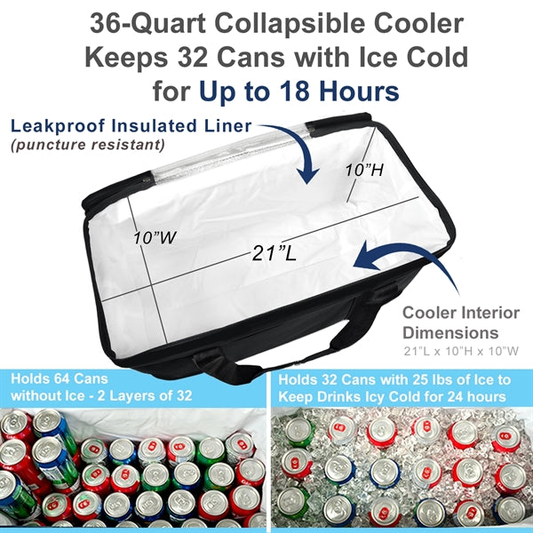 Collapsible Cooler with Steel frame/Side Supports-72 Cans