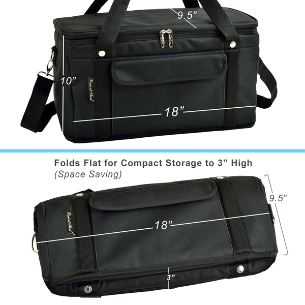 Collapsible Cooler with Steel frame/Side Supports - 42 Cans