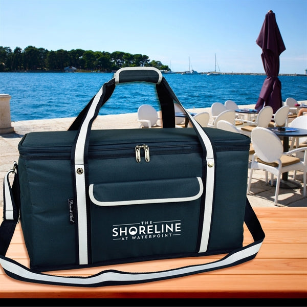 Collapsible Wheeled Cooler- Steel frame/Side Support-72 cans